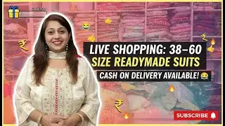 38 to 60 size live shopping 38 to 60 readymade suits CASH ON DELIVERY AVAILABLE