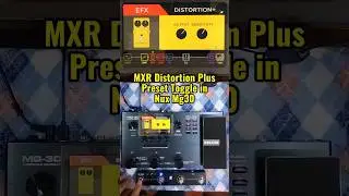 Distortion Plus MXR Preset in Nux Mg30 #guitareffects #guitarpedals #effectspedals #effects #shorts