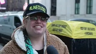 Professional line sitters make waiting in line a full-time job