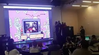 The #TVSmash #GGJ20 #GGJ2020 game. This not by me! But made in The Refridgetor jam site, #TelAviv 🕹