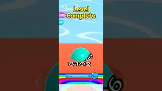 Green 4096 Ball in 8192 Orange Tile | Ball Run 2048 Short 🎮🔥 #ballgameshub #cutiepie22yt