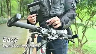 UN1QUE Waterproof Motorcycle Phone Mount - Waterproof with IPX7 & Full Protection, 360&deg;Rotation