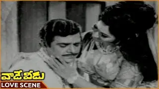 Vaade Veedu Movie || Nagabhushanam & His Wife Superb Love Scene || NTR, Manjula || Shalimarmovies
