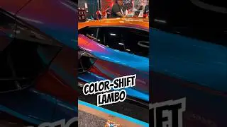 Beautiful color shift #lamborghini at SEMA. #exotic #sema #lasvegas #maradyne
