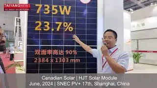 Canadian Solar Speaks About Its Solar PV Products To TaiyangNews At SNEC
