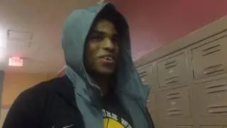 Tyree Pickron discusses 14-point performance in Archbishop Wood win over Bonner-Prendie