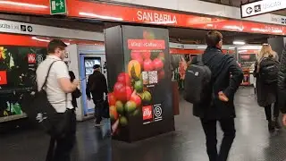 The Face of Milan Italy Underground Red Metro Line