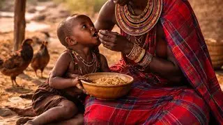 Typical African  Lifer  Cooking  blends Cassava in a most Popular way #@boke_Africa  