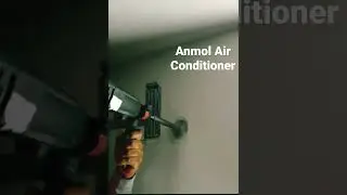 How to drill hole in Brick Wall for split #airconditioner #shorts