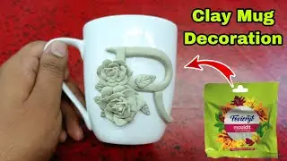 Beautiful Alphabet Clay Mug Decoration | DIY | Desk Decor