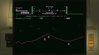 Stargate Difficulty 1/7 Ships Atari 8-Bit Emulated