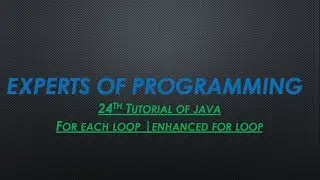 JAVA Programming tutorials in urdu/hindi  (24th Tutorial)  For each loop | enhanced for loop in java
