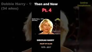 Then and Now Pt.4 1979 - 2017 - Follow for more #deborahharry #blondie #heartofglass #shorts