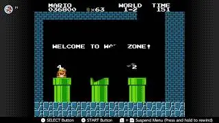 Super Mario World 1-2: Full level plus secret shortcut to Warp Zone! - Shows all secret items!
