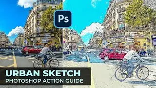 Urban Sketch Photoshop Action Guide