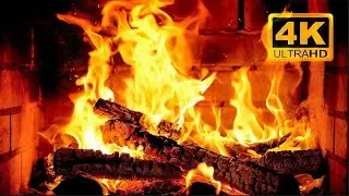 Fireplace White Noise 🔥 Crackling Fire & Burning Logs | Relaxing Fireplace Sounds