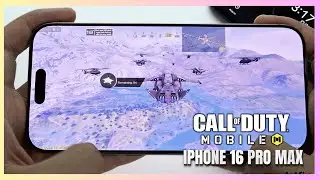 iPhone 16 Pro Max Call of Duty Mobile Gaming test CODM | Apple A18 Pro, 120Hz Display