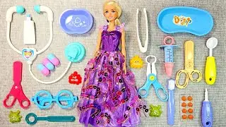 2 Minutes Satisfying with Unboxing Barbie Doll Doctor Set Toys Pretend Play Toys ASMR