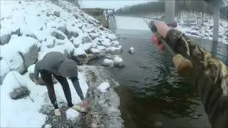 Seeing what will bite in 20 degree weather 