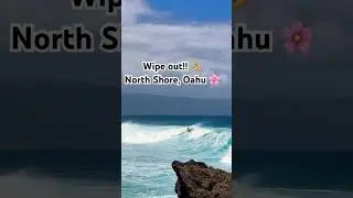 North Shore Wipeout! 🌊🤙 🏄&zwj;♂️💥 #SurfingLife #NorthShoreOahu #Wipeout