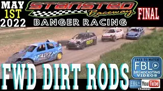 Stansted Raceway Banger Racing Bangers FWD Dirt Rods Final on 1st May 2022 free to watch sport