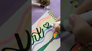 DIY Easy & Colorful Front Page 🌈 #shorts #frontpage #art