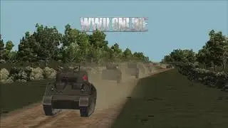 Allied Armor Column in WWII Online