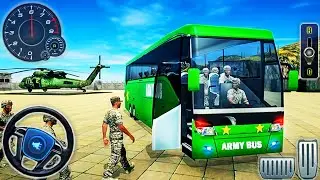 Army Bus Driving Simulator - US Military Coach Transporter Offroad Driver - Android GamePlay