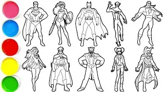 How to Draw Legendary DC characters in Minutes - Superman, Wonder Woman, Batman, The Flash & others