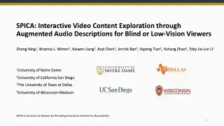 [CHI'24] SPICA: Interactive Video Content Exploration through Augmented Audio Descriptions