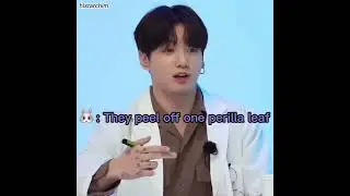 Jungkook&rsquo;s response to the &ldquo;Perilla Leaf&rdquo; debate 🤣 #jungkook #BTS