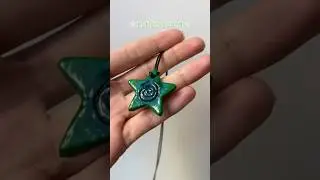 Handmade clay star⭐️#star #handmade #SmallBusiness #cute #clay #airdryclay #necklace #pendant #diy