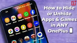 How to hide or unhide Apps and Games in any OnePlus mobile