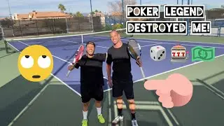 Poker legend Patrik Antonious Tennis Hitting Session @LasVegas ♠️♥️♣️🎾🍾🥲