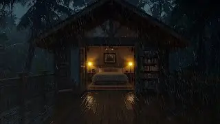 Rainy Cabin Ambience for Sleep, Study, and Inner Comfort | Relaxing Rain Sound
