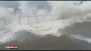 Mareggiata a San Lucido