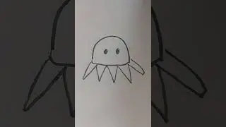 How to Draw a Cute Octopus in 10 Seconds! 🐙✨ #octopusdrawing #shorts   #drawingshorts #howtodraw