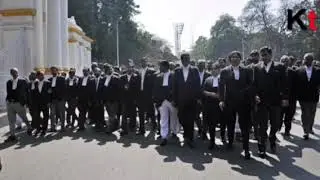 Lawyers from Bar Association, High Court, Calcutta took part in a protest rally