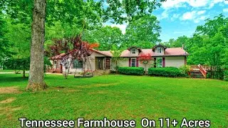 Tennessee House On 11+Acres | Metal Barn Buildings Old Houses | TN Real Estate | Mini Farms