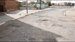 انتشار الحفر في الشارع وسط حي  اسرير  يثير استياء الساكنة