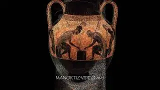 Exekias, Group of W&uuml;rzburg 199, ACHILLE E AIACE giocano,  Achilles and Ajax Playing a Board Game