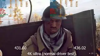 431.60 vs 436.02 tested in 6 games (BF V , FH4 , Strange Brigade , World War Z , ACO , TW 3K)