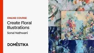 Botanical Illustration of Floral Acrylic Paintings - Course by Sonal Nathwani | Domestika English