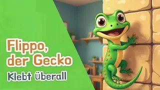 Flippo, der Gecko - klebt überall 🦎 | Lustiges Kinderlied zum Mitsingen & Mitbewegen