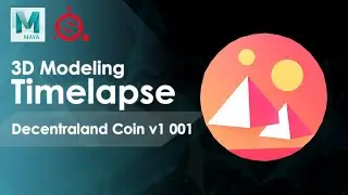 Decentraland Coin v1 001 3D Modeling Timelapse