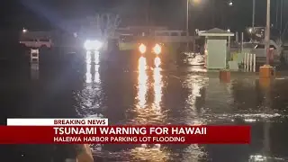 Haleiwa Harbor sees flooding due to tsunami wave