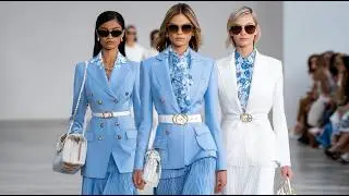 Коллекция Michael Kors Весна/Лето 2026 | Пыльно-голубой и теплый оттенок слоновой кости &ndash; спокойн...