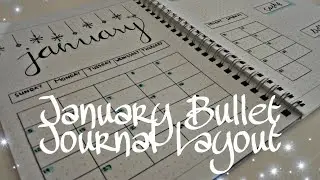 January Bullet Journal Layout!