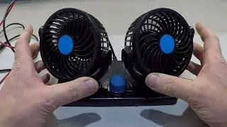 First test of a dual head car fan from Amazon