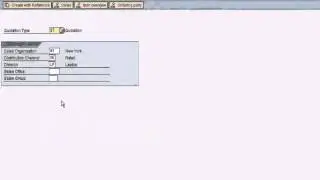 SAP SD - Create Sales Quotation Part 1